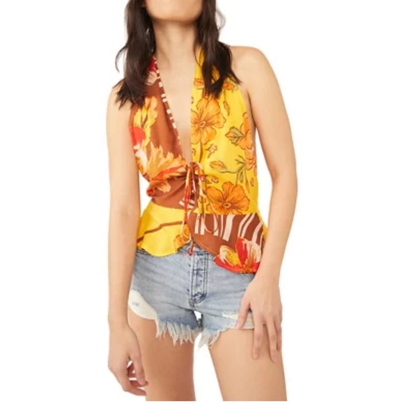 Free People Hot Tropics Tank Top - Picture 1 of 8